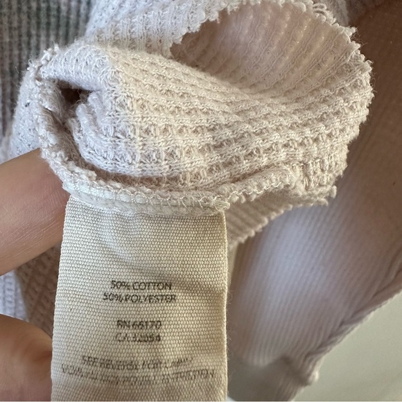 Free People Thermal Boxy Long Sleeve Top Size XS - Picture 7 of 7